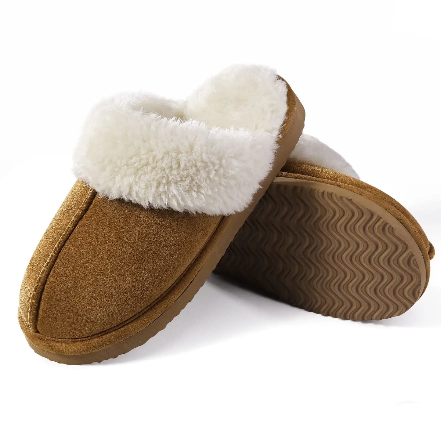 Pantoufles d'hiver en fourrure