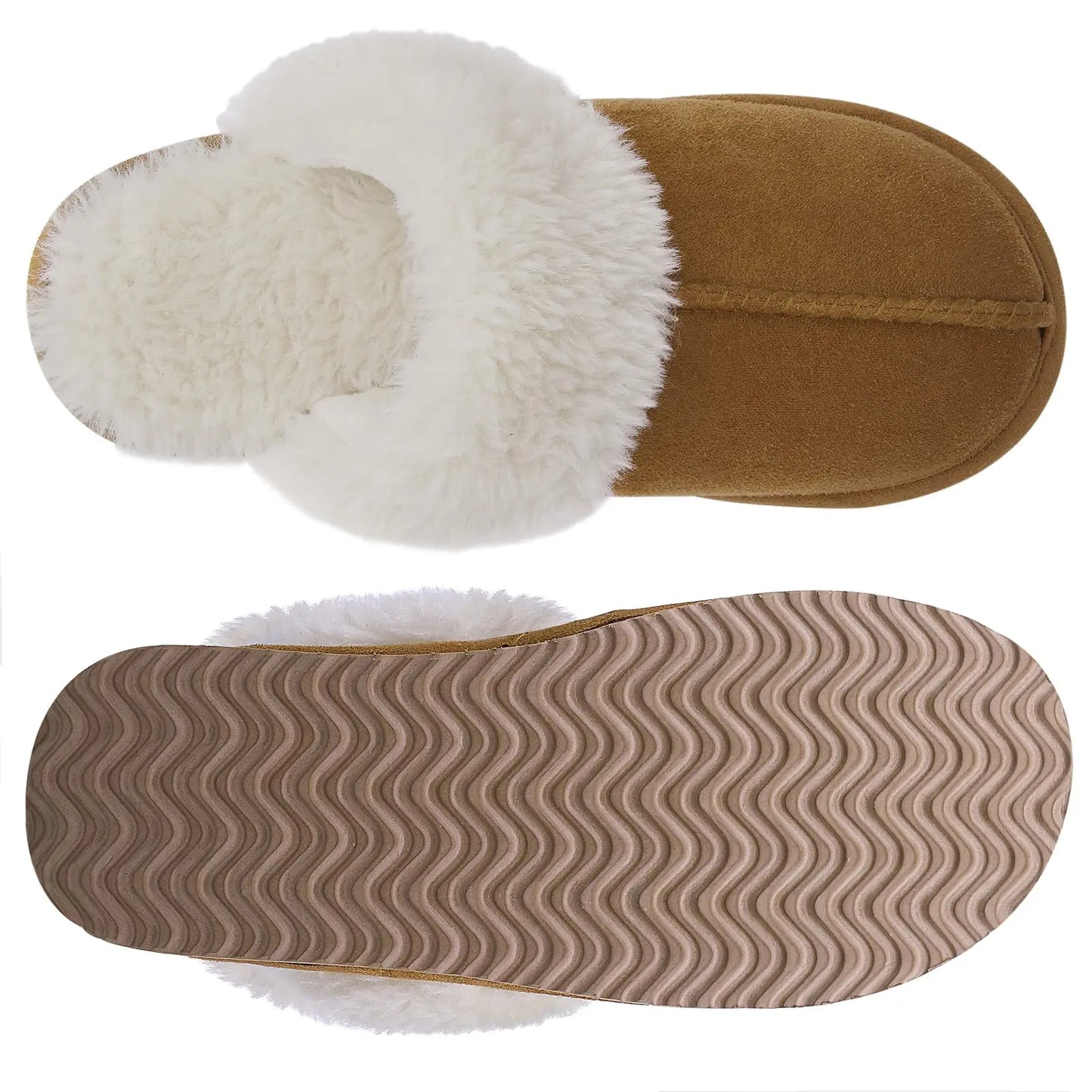Pantoufles d'hiver en fourrure