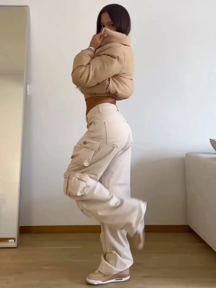 Pantalon cargo Unicolores