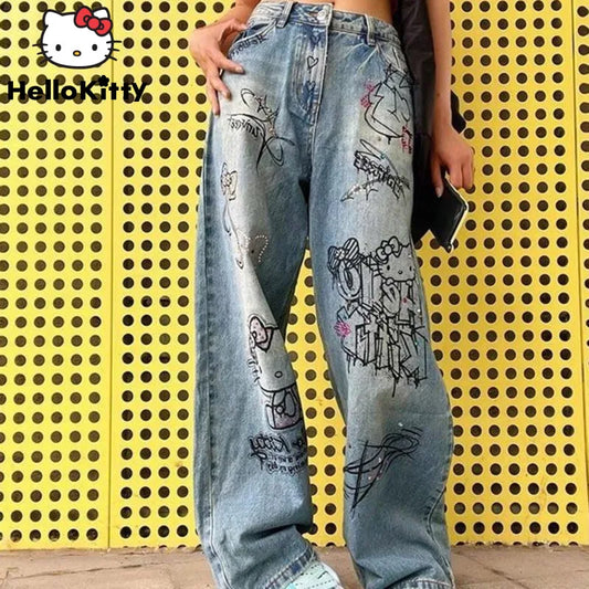 Jean baggy Hello Kitty
