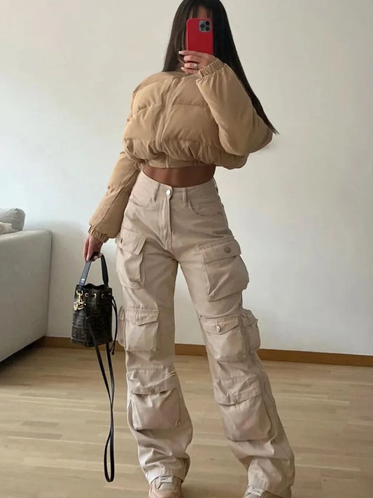 Pantalon cargo Unicolores