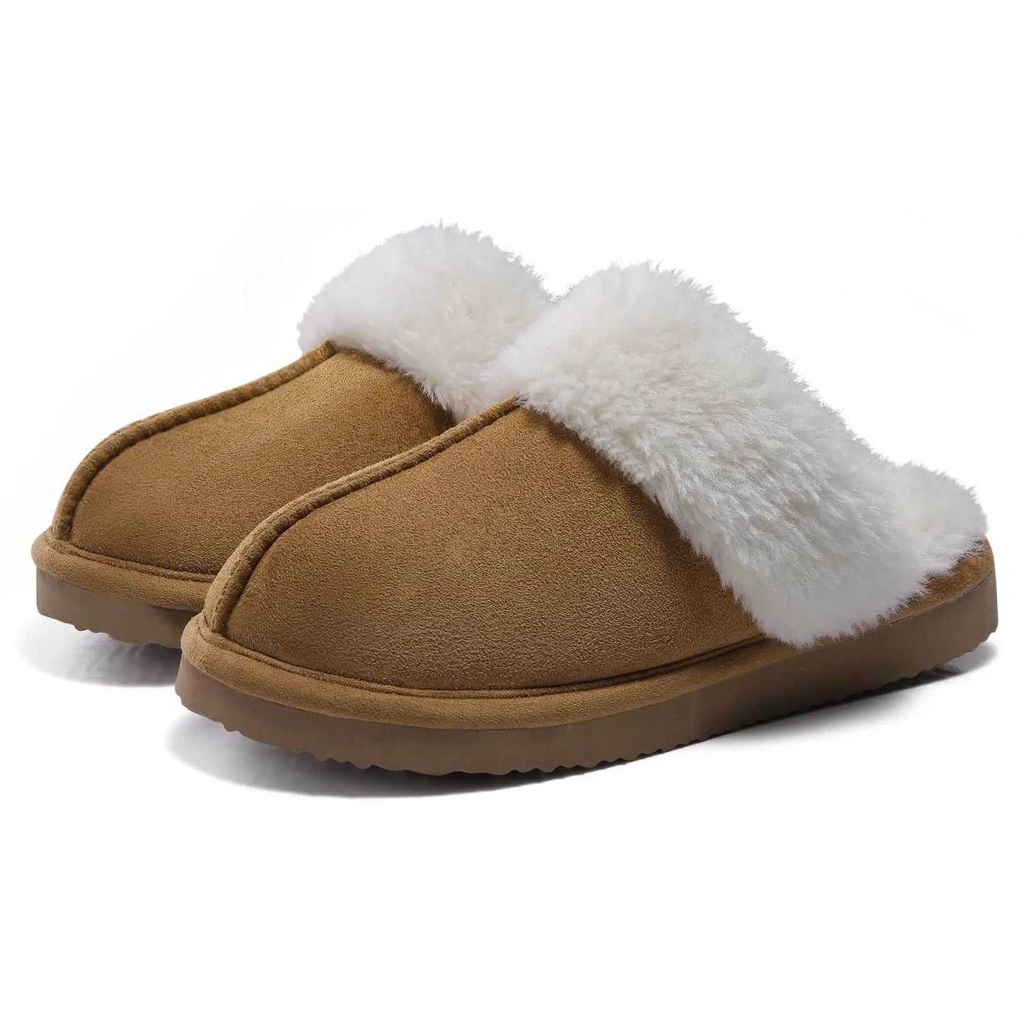 Pantoufles d'hiver en fourrure